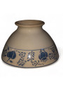 Old HAMAGE & MOULIN DES LOUPS bowl with blue floral decoration