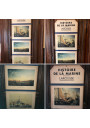 Grand dépliant cartonné ancien HISTOIRE DE LA MARINE LAROUSSE