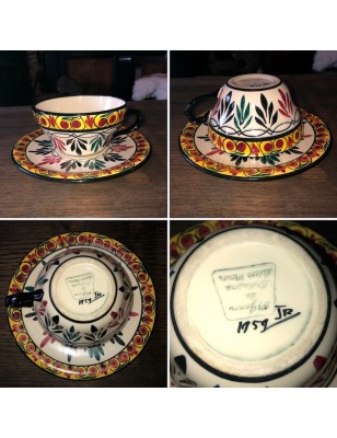 Tasse à thé Saint Jean de Bretagne décor main