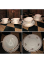 Duo of French porcelain tea cups