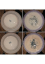 Set of 11 dessert plates "Les déjeuners comiques" Gien
