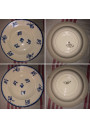 Lot de 6 assiettes creuses anciennes K & G  Luneville France