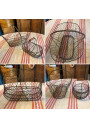 Set of 2 mesh iron baskets