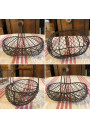 Set of 2 mesh iron baskets