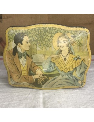 Old lithographed sheet metal box J. Schuybroek S.A. Hoboken-Anvers