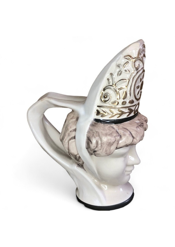 Old Bigoudène anthropomorphic pitcher signed HB Quimper 228