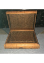 Ancienne boîte secrète faux livres en cuir