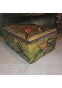 Lithographed sheet metal box with bird decoration signed M.BEAUDETS