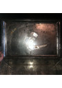Lithographed sheet metal box with bird decoration signed M.BEAUDETS