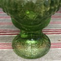 Old glass candy box | Green Rooster