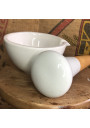 Ancien mortier et son pilon en bois et porcelaine