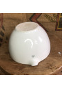Ancien mortier et son pilon en bois et porcelaine