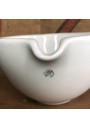 Ancien mortier et son pilon en bois et porcelaine