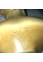 Old wax bust "Louise Brongniart" under a bride's dome after Jean-Antoine Houdon