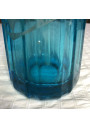 Old blue bottle pyramidal siphon "Brasserie de la Meuse"