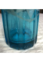 Old blue bottle pyramidal siphon "Brasserie de la Meuse"