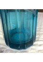 Old blue bottle pyramidal siphon "Brasserie de la Meuse"