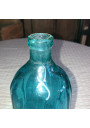 Old blue bottle pyramidal siphon "Brasserie de la Meuse"