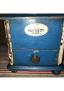 Old Peugeot Frères blue and white column coffee grinder