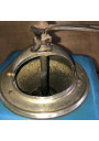 Old Peugeot Frères blue and white column coffee grinder