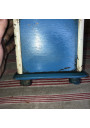 Old Peugeot Frères blue and white column coffee grinder