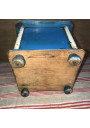 Old Peugeot Frères blue and white column coffee grinder