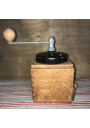 Old Peugeot Frères wooden and bakelite coffee grinder