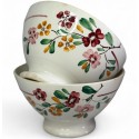 Lot de 2 bols anciens Sarreguemines décor floral modèle "BITCHE"