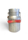 Ancien pot à lait à facettes en aluminium 1,5 litre