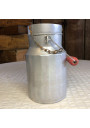 Ancien pot à lait à facettes en aluminium 1,5 litre