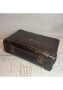 Old small dark brown suitcase | Vintage suitcase