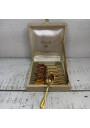 12 cuillères à moka dorées modèle Vendôme coquille Christofle