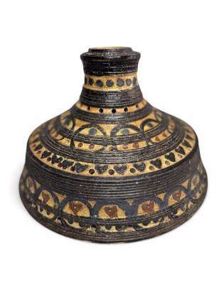 Vintage Scandinavian ceramic pendant light by Jette Hellerøe