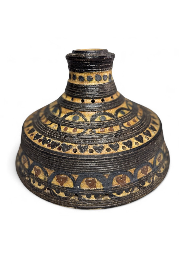 Vintage Scandinavian ceramic pendant light by Jette Hellerøe