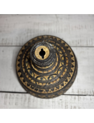 Vintage Scandinavian ceramic pendant light by Jette Hellerøe