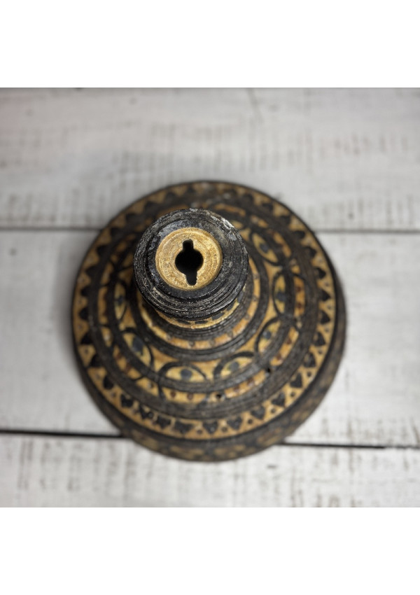 Suspension scandinave vintage en céramique signée Jette Hellerøe