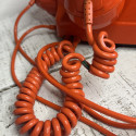 Téléphone vintage orange à cadran SOCOTEL S63