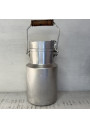 Old aluminum milk jug Tournus Unis France