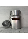 Old aluminum milk jug Tournus Unis France