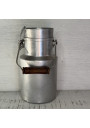 Old aluminum milk jug Tournus Unis France