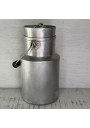 Old aluminum milk jug Tournus Unis France