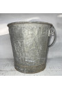 Old galvanized metal bucket SOAP PATE ARMA MARSEILLE