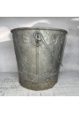 Old galvanized metal bucket SOAP PATE ARMA MARSEILLE
