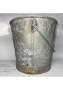 Old galvanized metal bucket SOAP PATE ARMA MARSEILLE