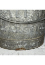 Old galvanized metal bucket SOAP PATE ARMA MARSEILLE