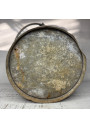 Old galvanized metal bucket SOAP PATE ARMA MARSEILLE