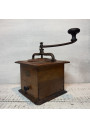 Old large wooden coffee grinder Peugeot Frères