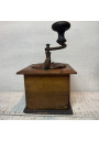 Old large wooden coffee grinder Peugeot Frères
