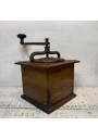 Old large wooden coffee grinder Peugeot Frères