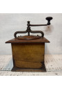 Old large wooden coffee grinder Peugeot Frères